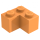 LEGO kocka 2x2 sarok, narancssárga (2357)